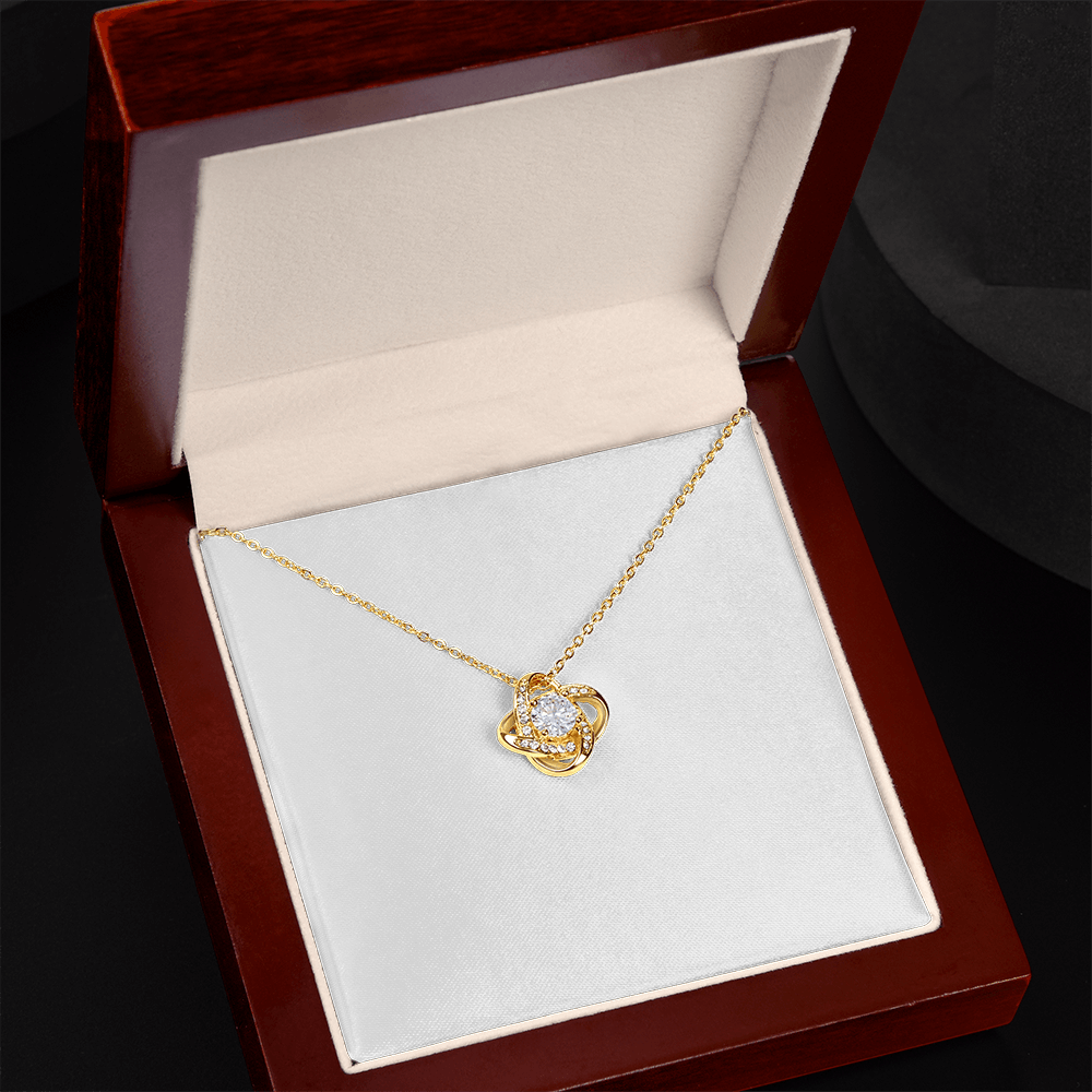 Love Knot Necklace (Yellow Gold  & White Gold Variants)