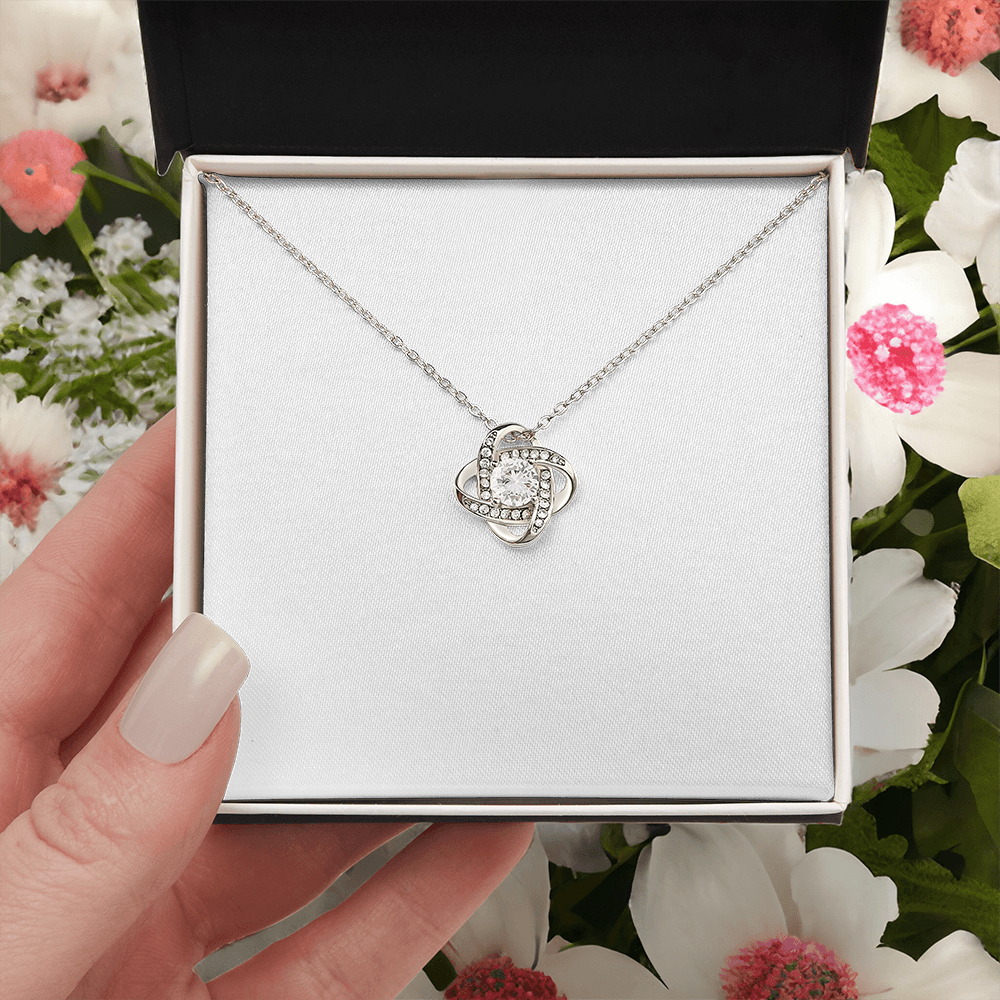Love Knot Necklace (Yellow Gold  & White Gold Variants)