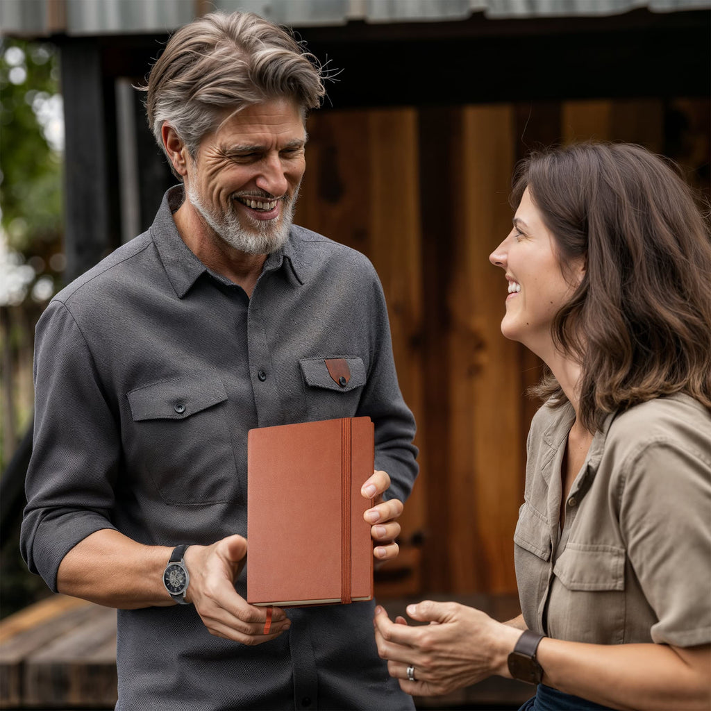 Leather Graphic Journal