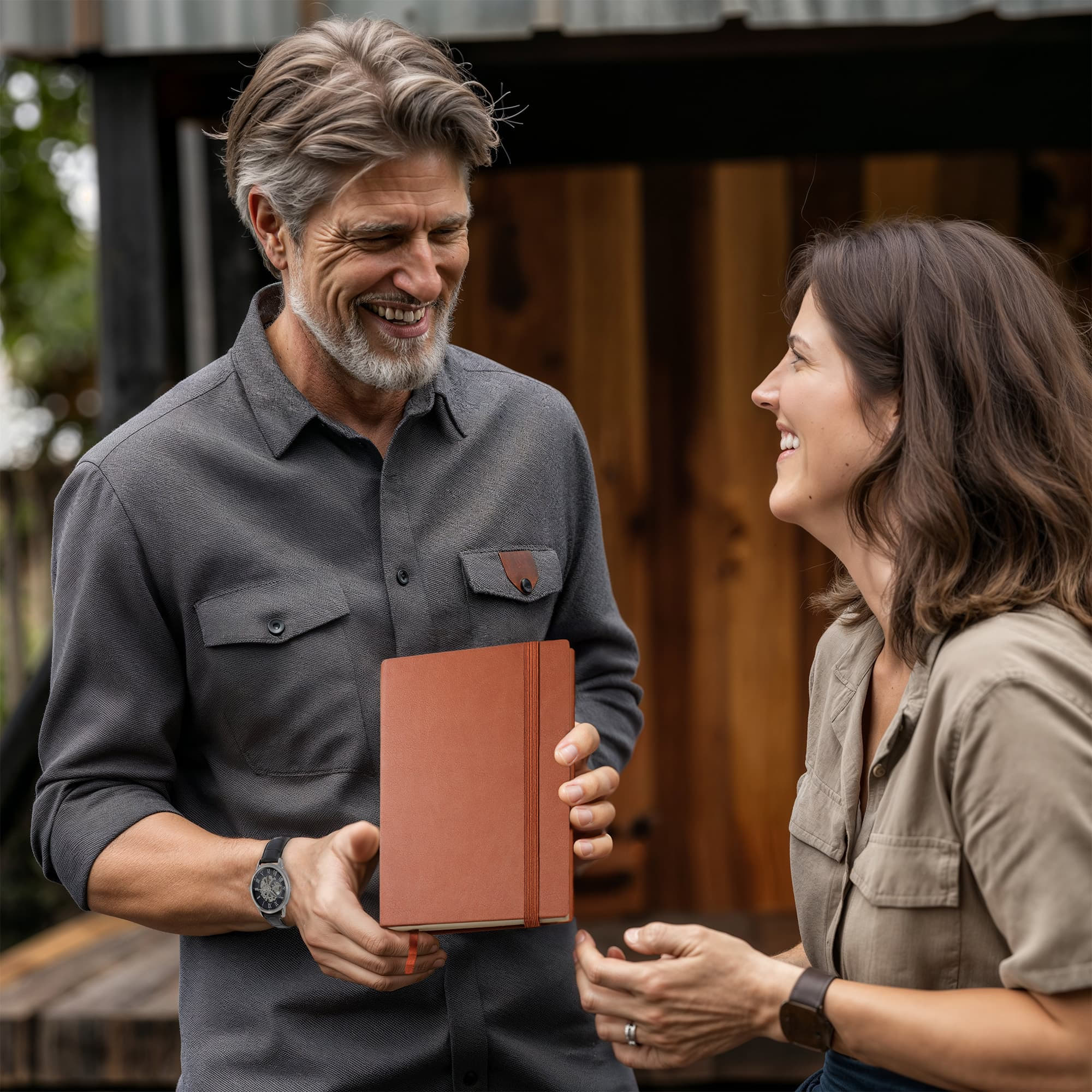 Leather Graphic Journal