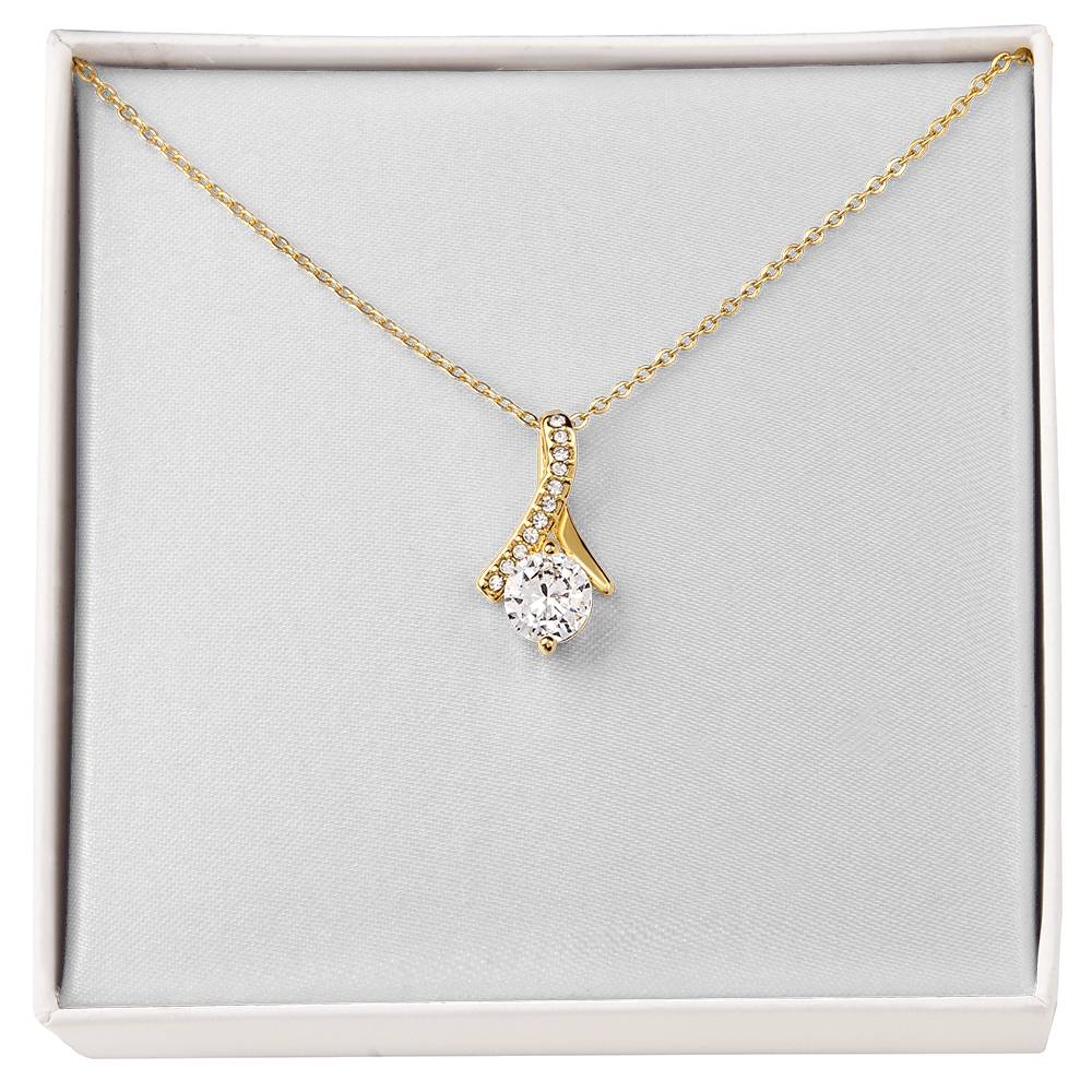 Alluring Beauty Necklace ( Yellow Gold & White Gold Variants )
