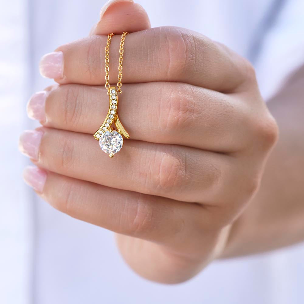 Alluring Beauty Necklace ( Yellow Gold & White Gold Variants )