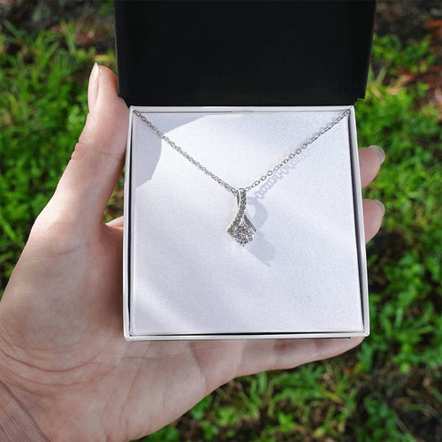 Alluring Beauty Necklace ( Yellow Gold & White Gold Variants )