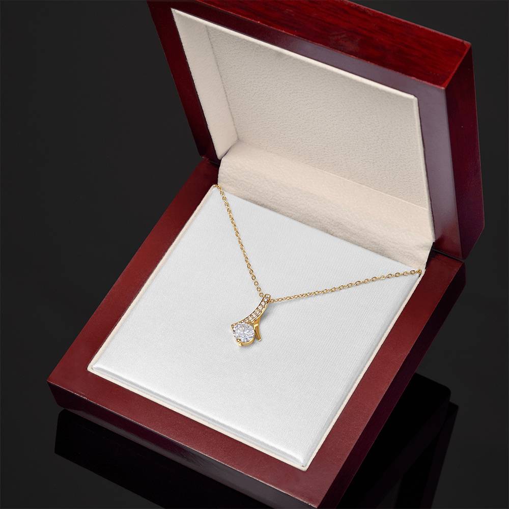 Alluring Beauty Necklace ( Yellow Gold & White Gold Variants )