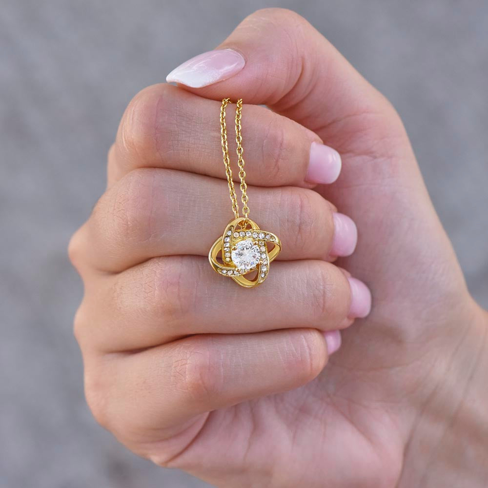 Love Knot Necklace (Yellow Gold  & White Gold Variants)